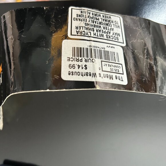 JOSEPH & FEISS INTERNATION DRESS SOCKS NAVY BLUE SIZE 6-12 NWT - Picture 5 of 6